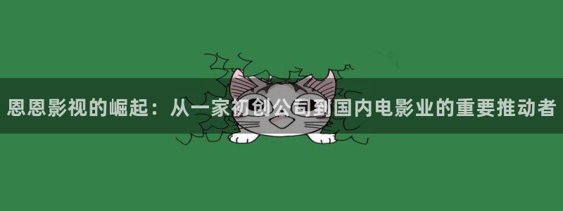 51视频最新网址：恩恩影视的崛起：从一家初创公司到国内电影业的重要推动者